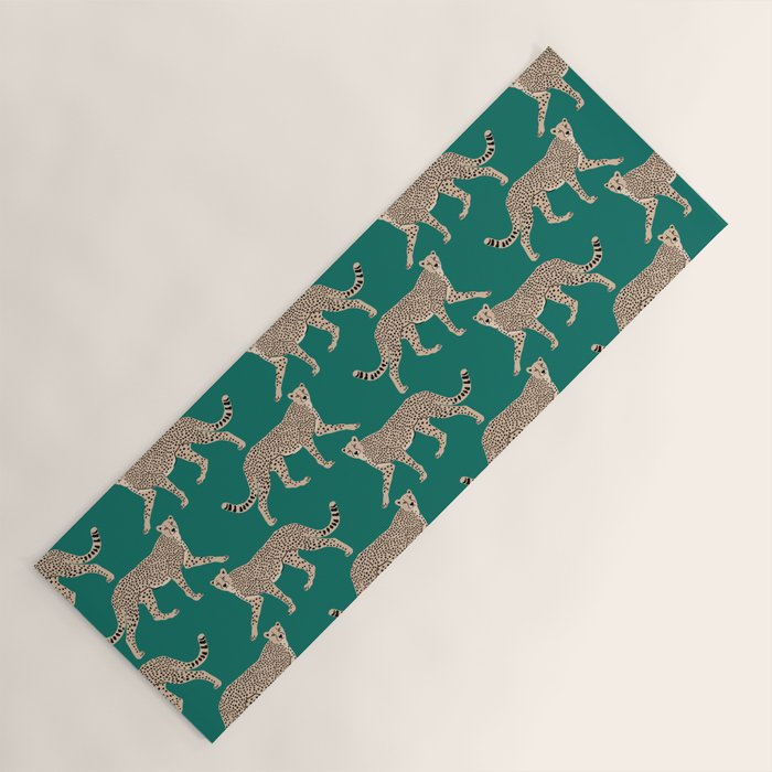 Walking Cheetahs 8 Yoga Mat Gallery Image 1