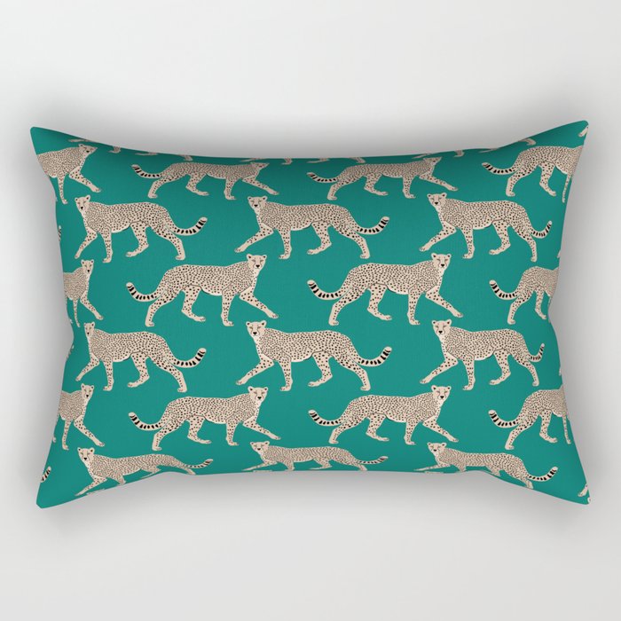 Walking Cheetahs 8 Rectangular Pillow Gallery Image 2