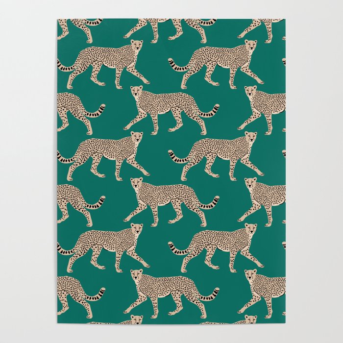 Walking Cheetahs 8 Poster Gallery Image 1