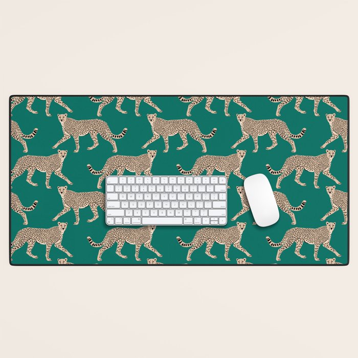 Walking Cheetahs 8 Desk Mat Gallery Image 1