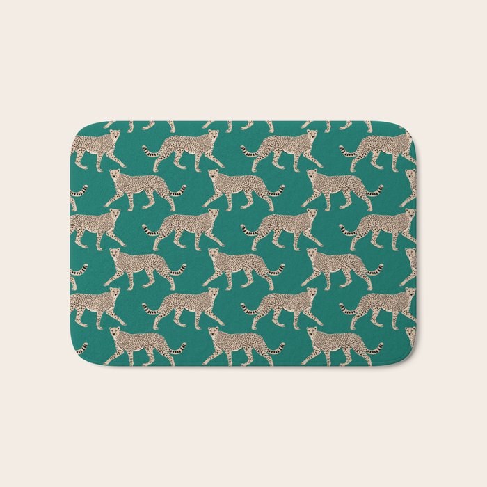 Walking Cheetahs 8 Bath Mat Gallery Image 1
