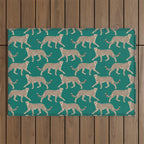 Walking Cheetahs 8 Outdoor Rug Gallery Image 1