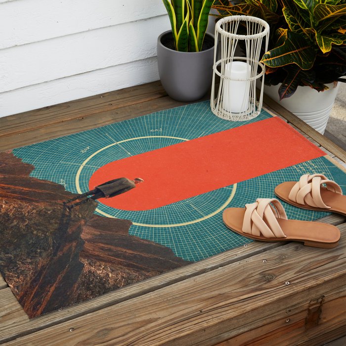 The only Compass is Observance Outdoor Rug Gallery Image 2