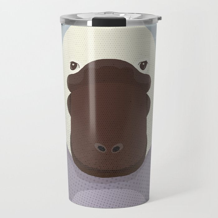 Whimsy Platypus, Animal Portrait Travel Mug Gallery Image 1
