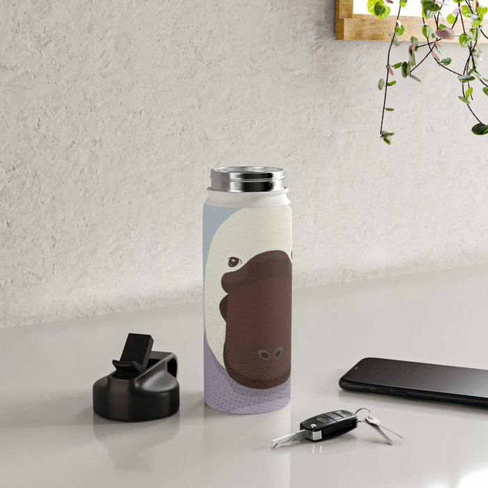 Whimsy Platypus, Animal Portrait Water Bottle Gallery Image 4