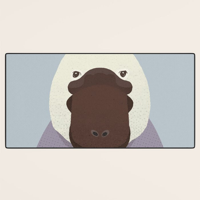 Whimsy Platypus, Animal Portrait Desk Mat Gallery Image 3