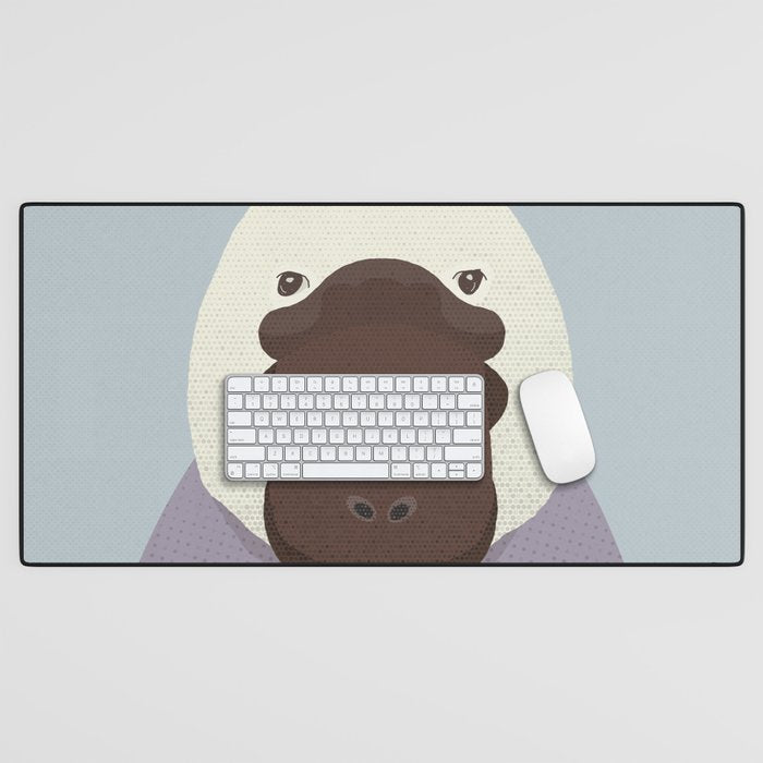 Whimsy Platypus, Animal Portrait Desk Mat Gallery Image 1