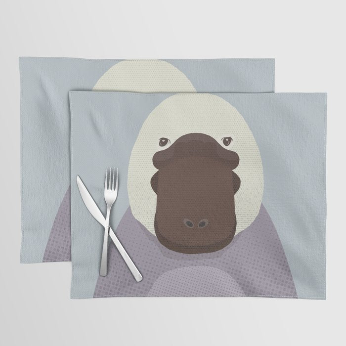 Whimsy Platypus, Animal Portrait Placemat Gallery Image 1