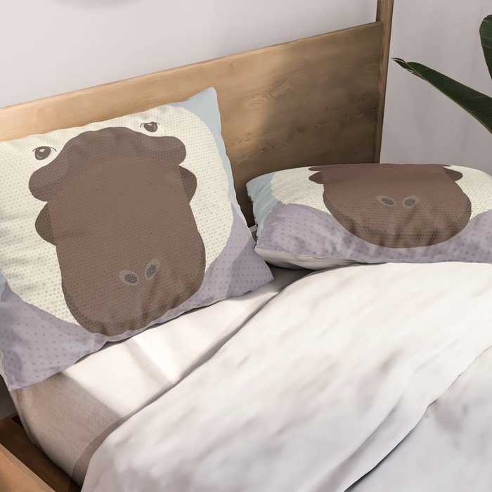 Whimsy Platypus, Animal Portrait Pillow Sham Gallery Image 2