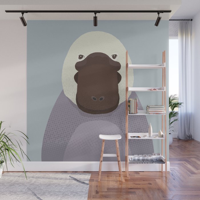 Whimsy Platypus, Animal Portrait Wall Mural Gallery Image 1