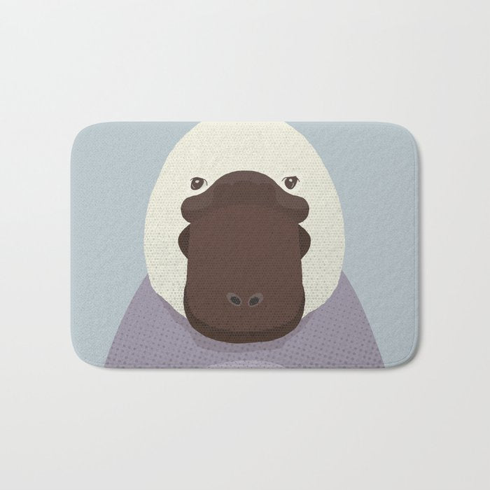 Whimsy Platypus, Animal Portrait Bath Mat Gallery Image 1