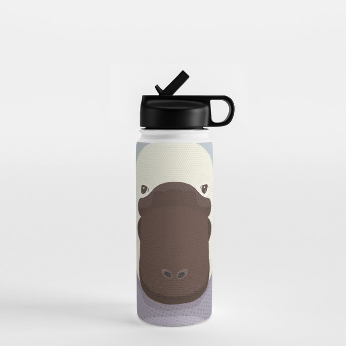 Whimsy Platypus, Animal Portrait Water Bottle Gallery Image 1