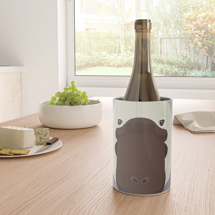 Whimsy Platypus, Animal Portrait Wine Chiller Gallery Image 4