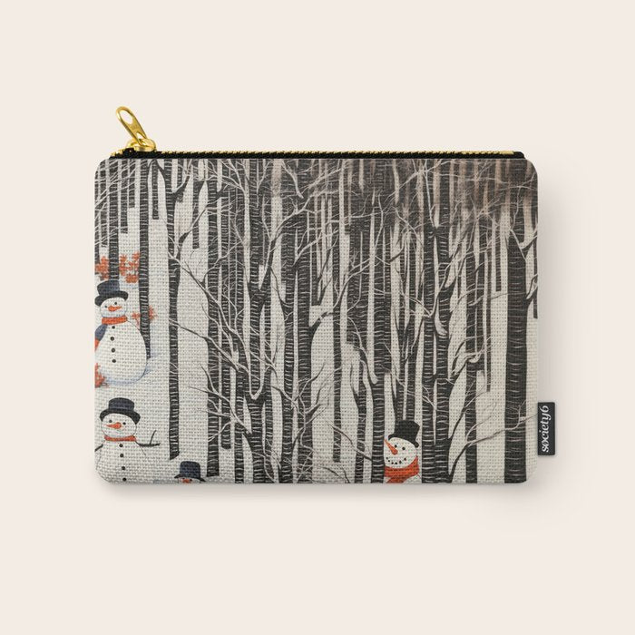 Secret Snowman Forest Carry All Pouch Gallery Image 1