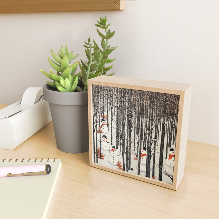 Secret Snowman Forest Mini Art Print Gallery Image 2