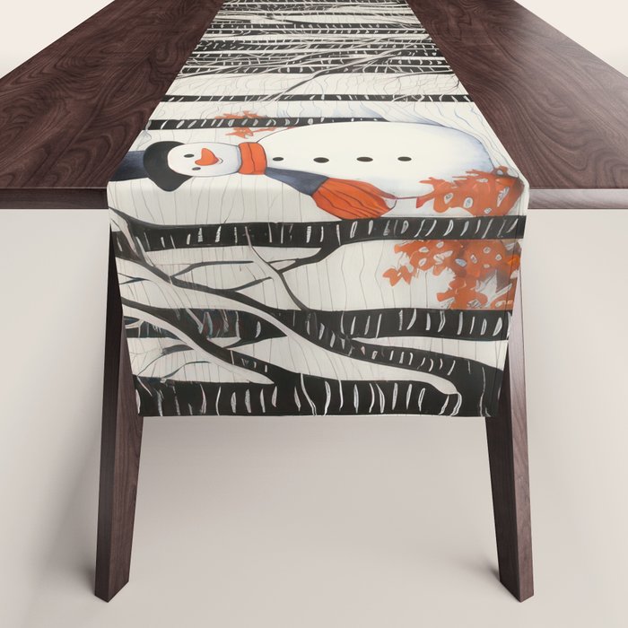 Secret Snowman Forest Table Runner Gallery Image 1