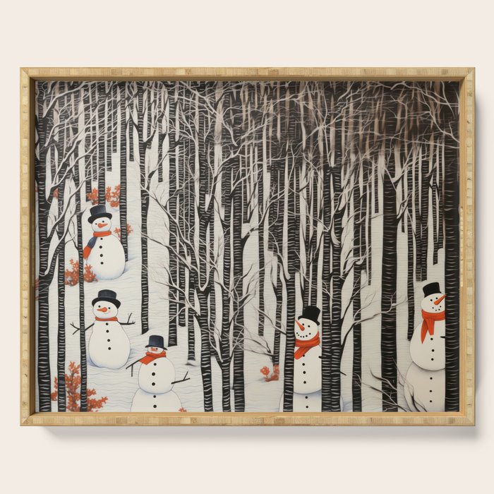 Secret Snowman Forest Serving Tray Gallery Image 1
