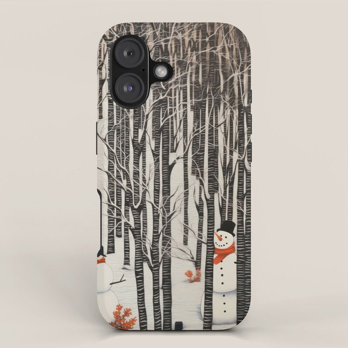 Secret Snowman Forest iPhone Case Gallery Image 1
