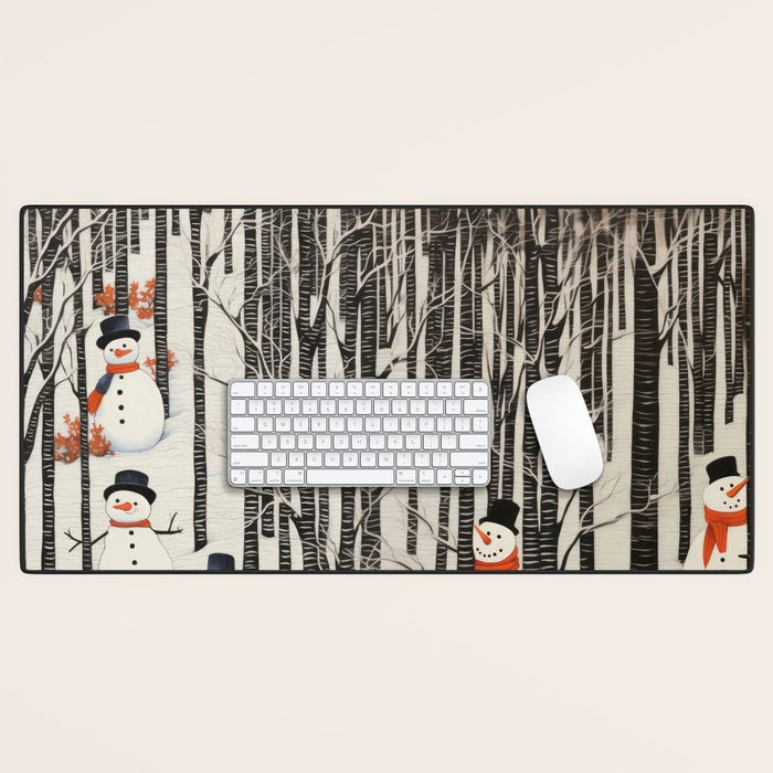 Secret Snowman Forest Desk Mat Gallery Image 1