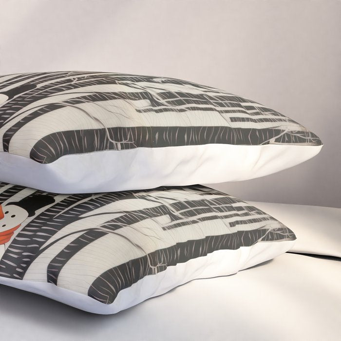 Secret Snowman Forest Pillow Sham Gallery Image 3