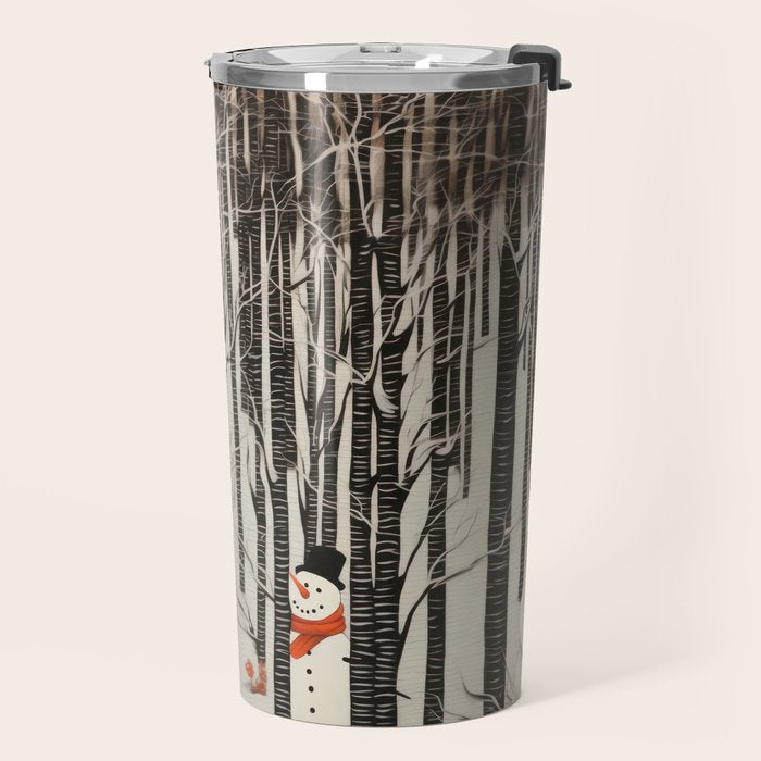 Secret Snowman Forest Travel Mug Gallery Image 2