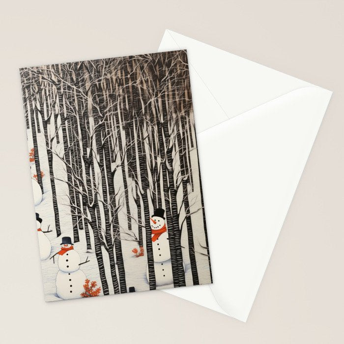Secret Snowman Forest Stationery Card Gallery Image 2