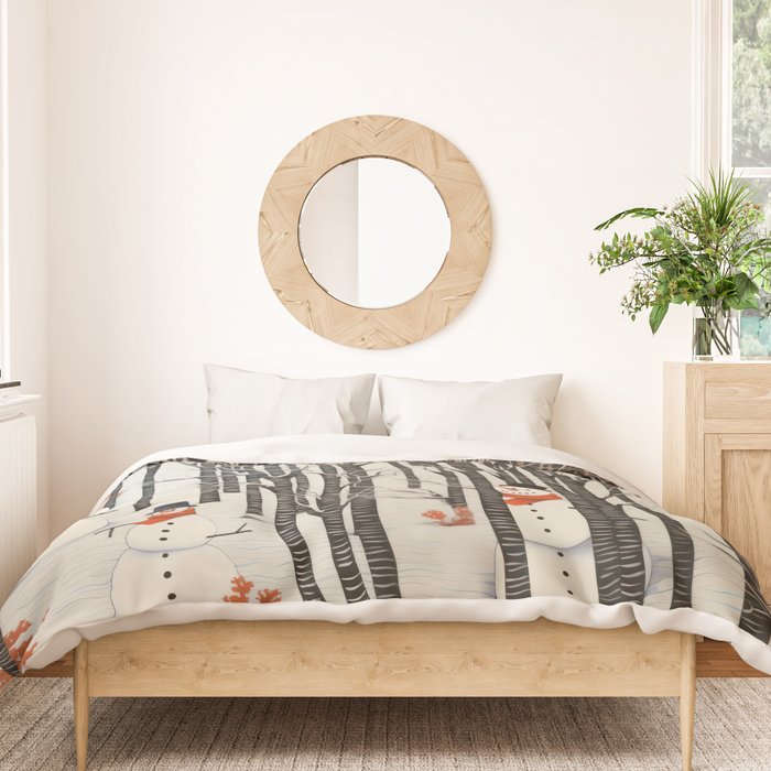 Secret Snowman Forest Duvet Cover Gallery Image 3