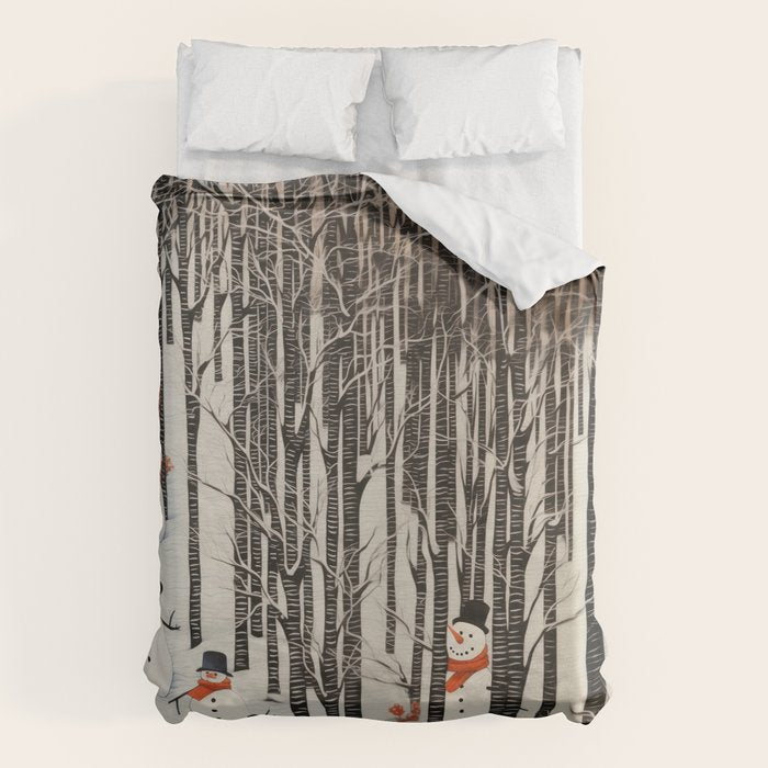 Secret Snowman Forest Duvet Cover Gallery Image 1