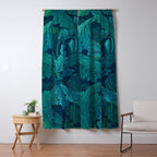 William Morris Acanthus Peacock Teal Vintage Pattern Window Curtain Gallery Image 5