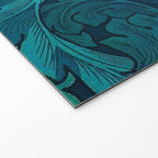 William Morris Acanthus Peacock Teal Vintage Pattern Welcome Mat Gallery Image 2
