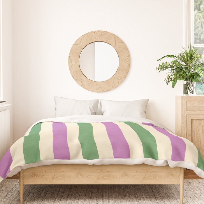 Handmade Bold Stripe Design Duvet Cover Gallery Image 3