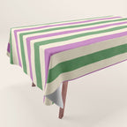 Handmade Bold Stripe Design Tablecloth Gallery Image 1