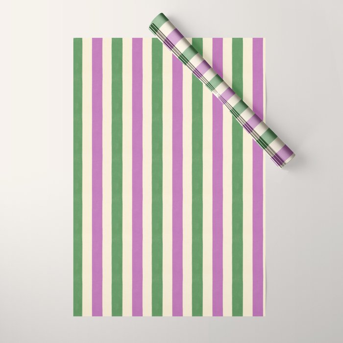 Handmade Bold Stripe Design Wrapping Paper Gallery Image 1