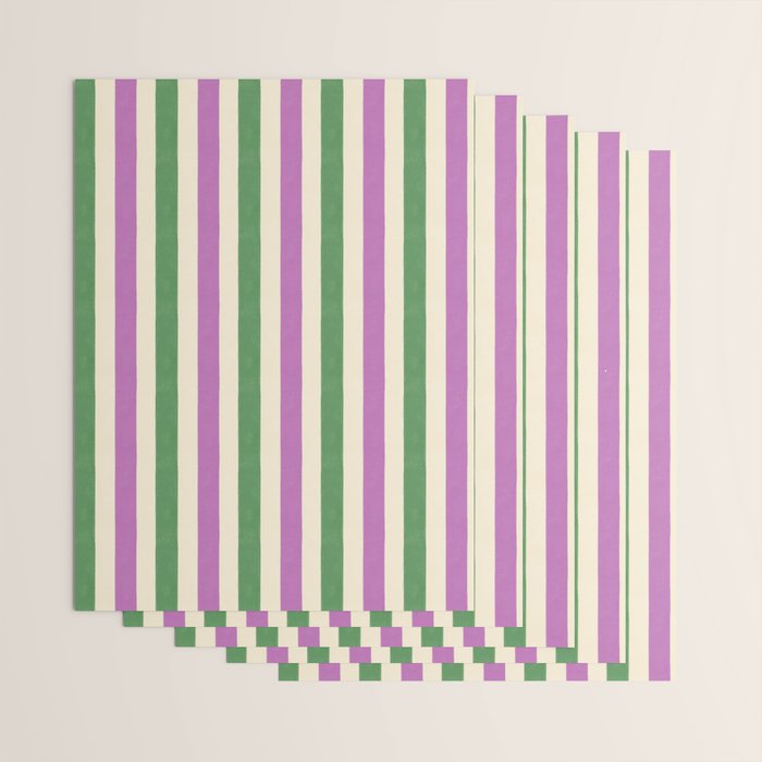 Handmade Bold Stripe Design Wrapping Paper Gallery Image 3