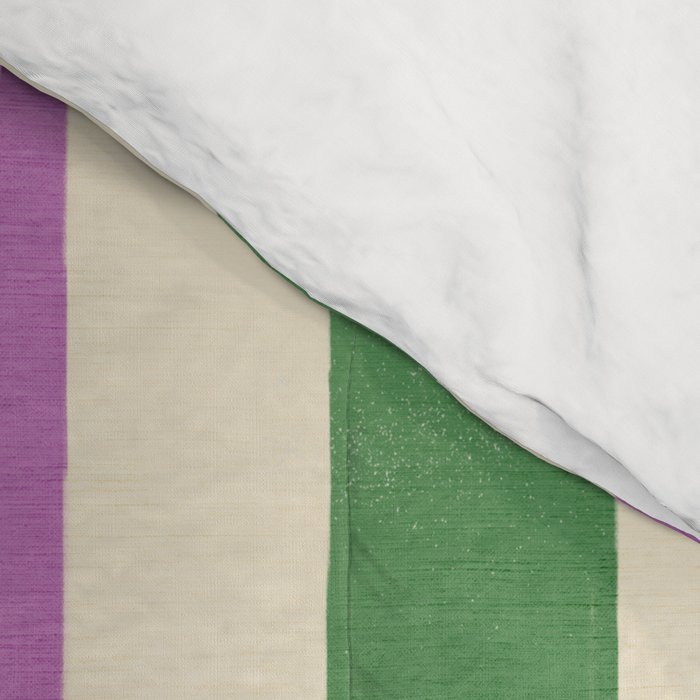 Handmade Bold Stripe Design Comforter Gallery Image 4