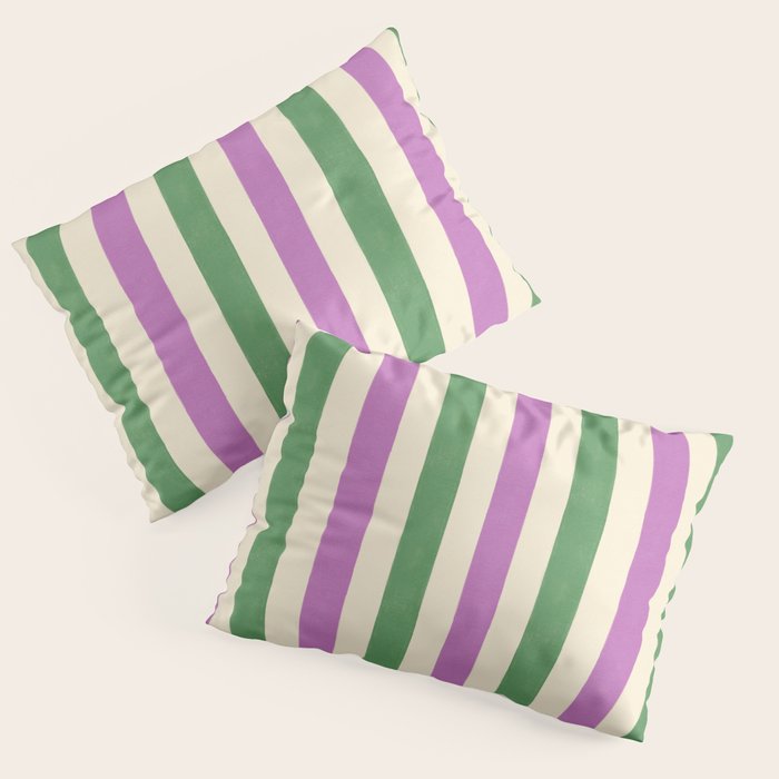Handmade Bold Stripe Design Pillow Sham Gallery Image 3