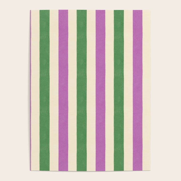 Handmade Bold Stripe Design Poster Gallery Image 4