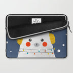 Christmas Baby Seal with fairy lights Laptop Sleeve Gallery Image 2