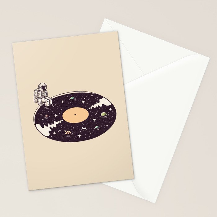 Cosmic Sound Stationery Card Gallery Image 2