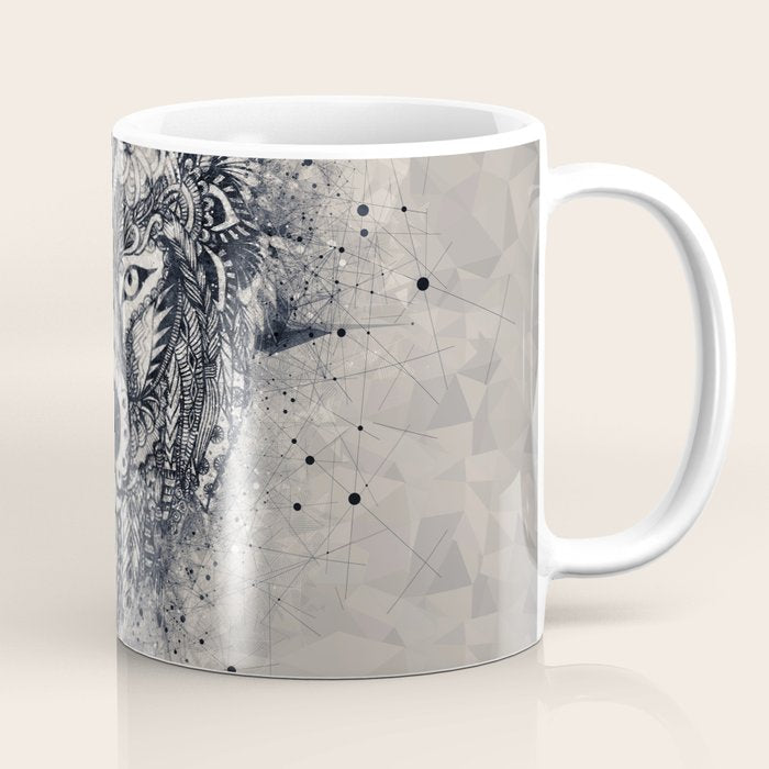 Native American Wolf Coffee Mug Gallery Image 1