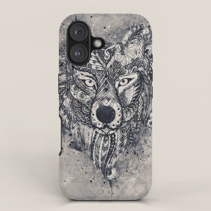 Native American Wolf iPhone Case Gallery Image 1