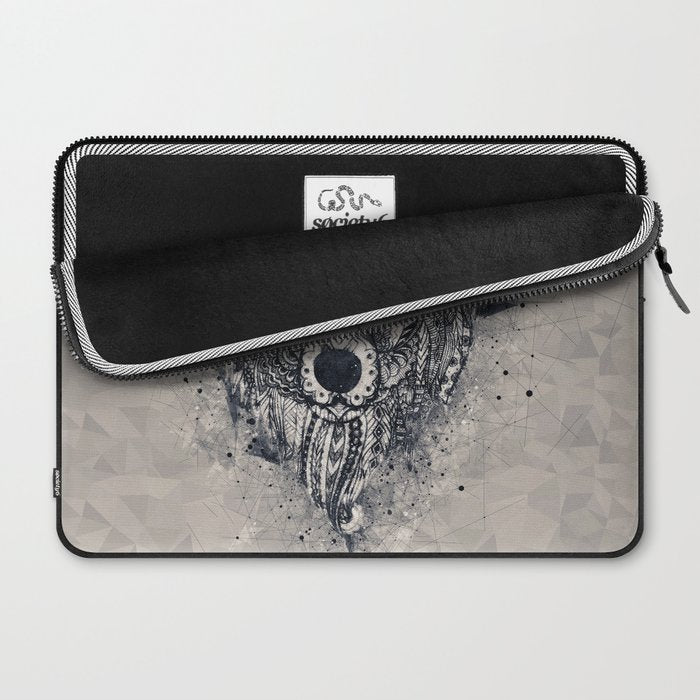 Native American Wolf Laptop Sleeve Gallery Image 2