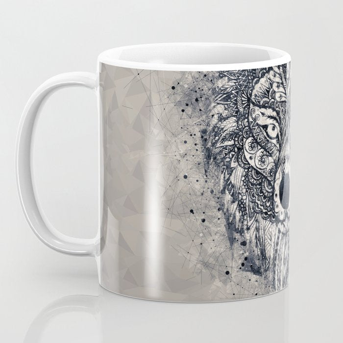 Native American Wolf Coffee Mug Gallery Image 3