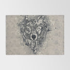 Native American Wolf Rug Gallery Image 2