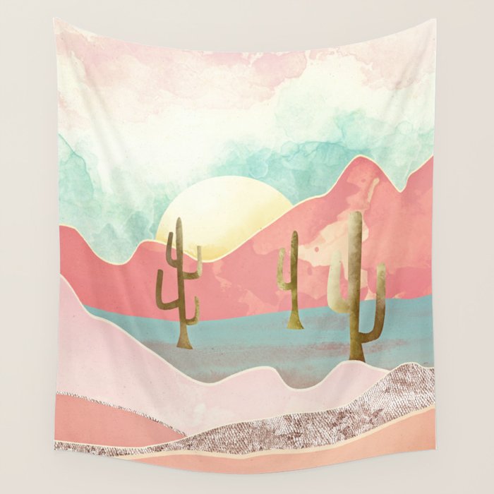 Desert Mountains Wall Tapestry Gallery Image 1