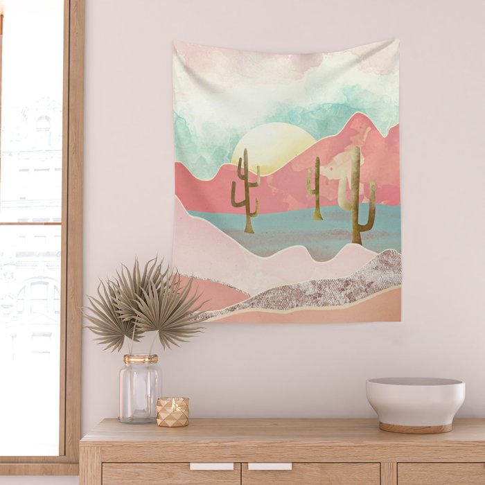 Desert Mountains Wall Tapestry Gallery Image 2