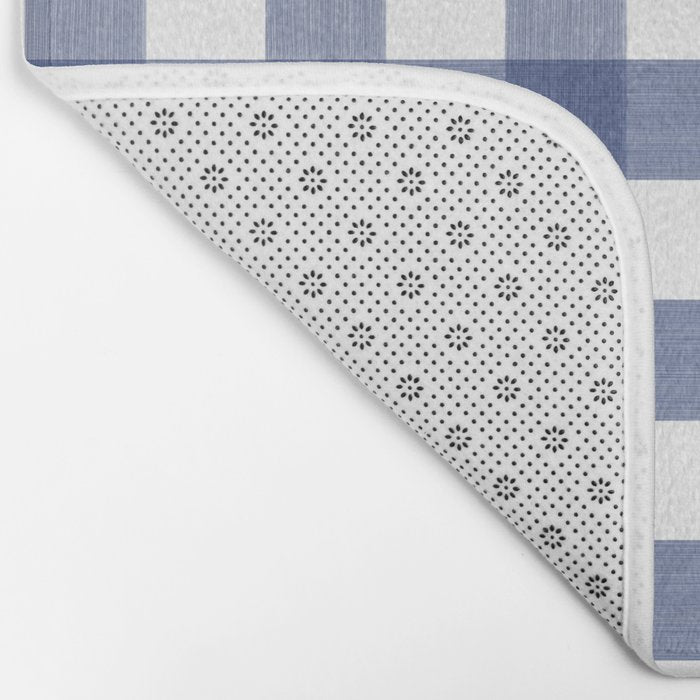 Blue Buffalo Check Bath Mat Gallery Image 2