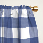 Blue Buffalo Check Window Curtain Gallery Image 2