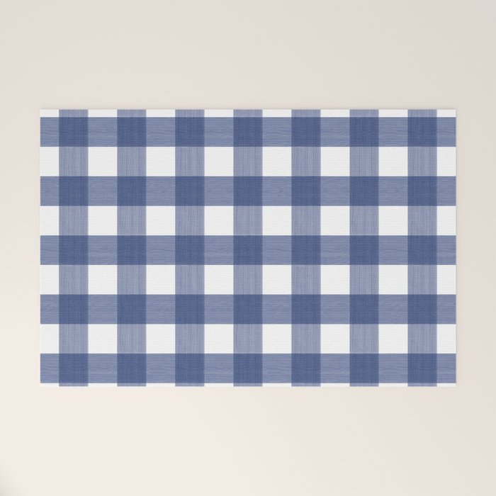 Blue Buffalo Check Welcome Mat Gallery Image 1