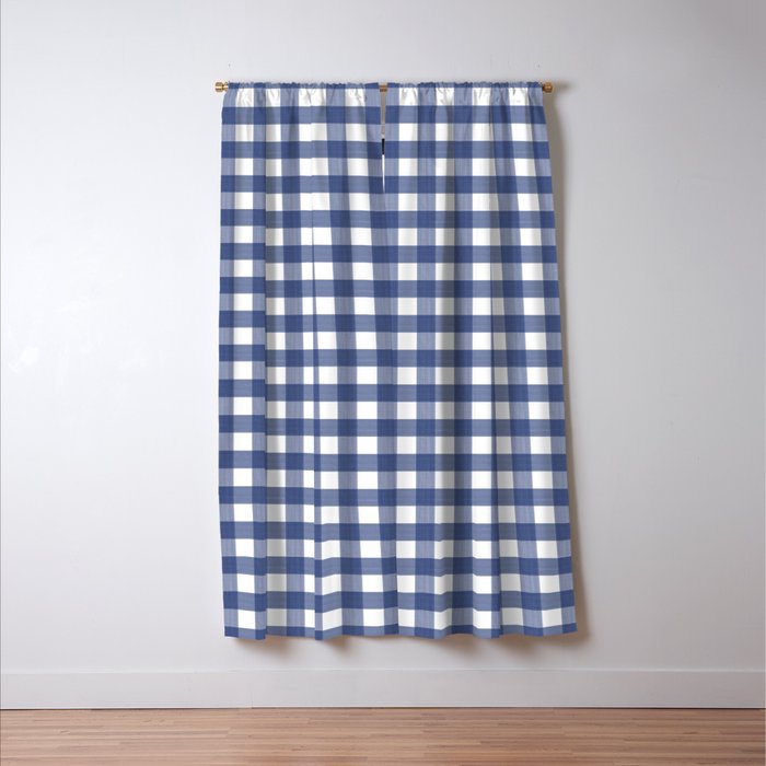 Blue Buffalo Check Window Curtain Gallery Image 3